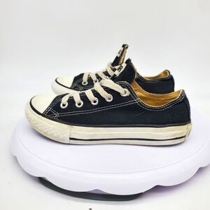 Converse Shoes 13 C Chuck Taylor All Star Lo Black White Canvas